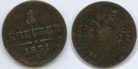 Österreich Kaiserreich Siebenbürgen 1 Kreuzer G5501 - Franz Joseph I. 1848-1916 Austria Transilvania -