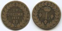 Frankreich Belagerung Straßburg Un Décime G9169 - Ludwig XVIII. Blocus de Strasbourg -