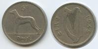 Irland 6 Pence (6 Pingin / 1 Reul) G7793 - RAR Hund Ireland Éire -