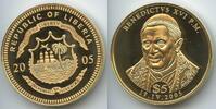 Liberia 5 Dollars PA022 - Papst Bendictus XVI. P.M. 19.IV.2005 Vatikan -