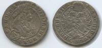 RDR Schlesien Brieg 3 Kreuzer (Groschen) G5259 - Leopold I. 1658-1705 -