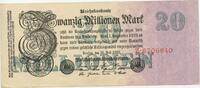 Deutsches Reich Weimar 20 Millionen Mark GB506 - Reichsbanknote Paper Money Germany Banknote -