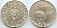 Ungarn Magyar Népköztársaság 100 Forint Silber G0226 - 150th Anniversary - Birth of Sándor Petőfi Hungary -