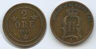 Schweden 2 Öre G2436 - Oscar II. 1872-1907 Svergie Sweden -