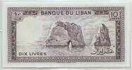 Libanon 10 Livres GB680 - Banknote - Lebanon Pigeons' Rock Beirut - Ruins of Anjar -