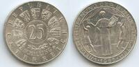 Österreich Wien 25 Schilling Silber H0594 - Wiedereröffnung Burgtheater Bundestheater -