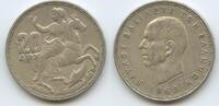 Griechenland 20 Drachmai Silber 1960 H0488 - Selene auf Pferd - Paul I. 1947-1964 Greece Sehr Schön - Vorzüglich