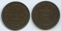 Guernsey 8 Doubles G7465 - British Dependency Queen Victoria -