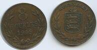 Guernsey 8 Doubles G7493 - British Dependency Georg VI. 1936-1952 Bailiwick of Guernsey -