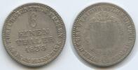 Hessen-Kassel 1/6 Taler (⅙ Thaler) Silber G6885 - Kurfürst Wilhelm II. & Friedrich Wilhelm 1831-1847 -