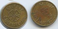 Deutschland Bundesrepublik Glücksbringer Glücksmünze Neujahrsmünze L2374 - Kaufhof Glückspfennig - 90 Jahr für Jahr ein Evergreen - Glücksklee -