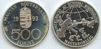 Ungarn Magyar Köztársaság 500 Forint Silber GS355 - European Currency Union - ECU Hungary -