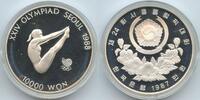 Südkorea 10000 Won Silber G3813 - Turmsprung Olympide Seoul 1988 Diving Korea South -