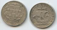 Portugal 2,50 Escudos Silber H0598 - Segelschiff Sail-Ship Republica Portuguesa -