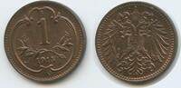Österreich Kaiserreich 1 Heller G9809 - Franz Joseph I. 1848-1916 Austria -