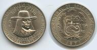 Peru Lima 5 Soles de Oro G2731 - Tupac Amaru - 150th Anniversary of Independence -