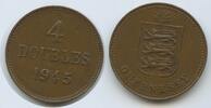 Guernsey 4 Doubles G7488 - British Dependency Georg VI. 1936-1952 Bailiwick of Guernsey -