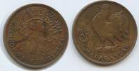 Madagaskar 1 Franc G1059 - Gallischer Hahn Madagascar Repoblikan’i Madagasikara -