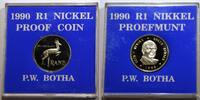 Südafrika 1 Rand (R1 Nikkel Proefmunt) GN470a - P.W.Botha nur 15.000 Stück Auflage! South-Africa Suid-Afrika -