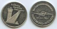 Deutschland Bundesrepublik Nordrhein-Westfalen Medaille M#7452 - Dortmund-Wickede Vekehrsladeplatz Eröffnung Startbahn Ruhrgebiet -