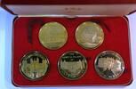 Großbritannien Great Britain United Kingdom Medaillen Lot 5 Stück GN463 - Queen`s Silver Jubilee 1952-1977 THE TOWER MINT SOLID NICKEL SILVER -