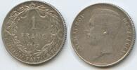 Belgien 1 Franc Silber H0158 - Belgium Des Belges Albert I. 1909-1934 -
