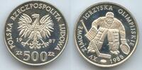 Polen 500 Zlotych Silber GS854 - Calgary XV. Winter Olympics 1988 Poland -