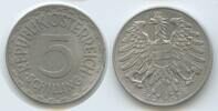 Österreich 2.Republik 5 Schilling G8107 - Sehr selten Adler - Scarce Austria Second Republic -