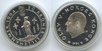 Norwegen 50 Kroner Silber GB1392 - Olympia 1994 Lillehammer Norway Child skiing -