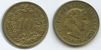 10 Rappen 1919 Schweiz Eidgenossenschaft G15076 - SEHR RAR Confédération Helvétique Switzerland Federal State Suisse Vorzüglich