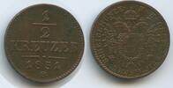 Österreich Ungarn Kaiserreich ½ Kreuzer G14865- Franz Joseph I. 1848-1916 Austria Hungary -