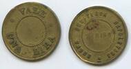 Italien Turin Una Lira Vale Wertmarke Jeton nd. T249 - Nuova Gelateria Napoletana - Torino Piemonte Italy Sehr schön -