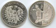 Deutschland Bundesrepublik Silbermedaillle M6539 - 125 Jahre Olmpiateam Deutschland -