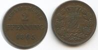 Bayern Königreich 2 Pfennig G6842 - Ludwig II. 1864-1886 Kingdom of Bavaria -