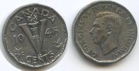 Kanada 5 Cents Chrome G6496 - Chrom King George VI. 1936-1952 Canada -