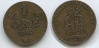Schweden 1 Öre (1 Øre) G15611 - Oscar II. 1872-1907 Svergie Sweden -