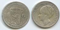 Niederlande Königreich 1 Gulden Silber H0523 - Wilhelmina 1890-1948 Netherlands -