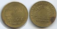 Schweden Wertmarke Jeton Transit token T225 - Malmö Stads Spårvägar - Fförsäkra Fylgia Grundat 1881 -