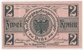 Österreich Kaiserreich Böhmen 2 Kronen Lagergeld Banknote GB195 - Brüx (Most) K.u.K. Kriegsgefangenenlager POW Bank Paper Money -