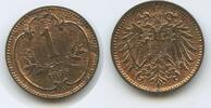 Österreich Kaiserreich 1 Heller G14939 - SEHR RAR Franz Joseph I. 1848-1916 Austria -