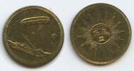 Deutsches Reich Nürnberg Rechenpfennig Jeton Spielmünze M#6119 - Spielmarke Sonne - Luftschiff Ballon -