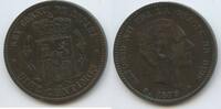 Spanien 10 Centimos G8840 - Alfonso XII. 1874-1885 Spain España -