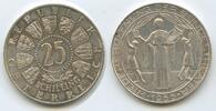 Österreich Wien 25 Schilling Silber H0644 - Wiedereröffnung Burgtheater Bundestheater -