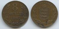 Guernsey 8 Doubles G7468 - British Dependency Georg VI. 1936-1952 Bailiwick of Guernsey -