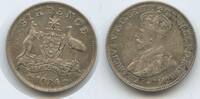 Australien 6 Pence (Sixpence) Silber H1444 - King George V. 1910-1936 Australia -