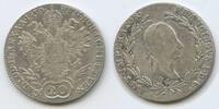 Österreich Kaiserreich Böhmen Tschechien 20 Kreuzer Silber H0881 - Franz II. 1792-1835 Austria Bohemia -