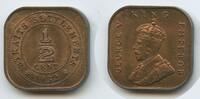 ½ Cent 1932 Straits Settlements Singapur Malaysia G6055 -  King George V.  RAR British India Government Unzirkuiert