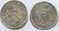 RDR Österreich Ungarn ¼ Taler Silber (¼ Tallér) GB1180 - Nagybanya Karl VI. 1711-1740 - Hungary III.Károly -