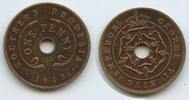 One Penny 1942 Südrhodesien K61 - RAR King George VI. 1936-1952 British Southern Rhodesia Zimbabwe Vorzüglich