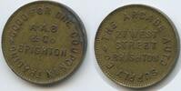 Großbritannien Great Britain United Kingdom Wertmarke Jeton Token T023 - 27 West Street Brighton - The Arcade Auto Supply - A.A.B & Co Brigton -